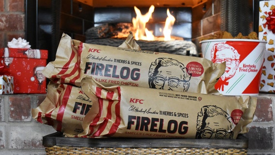 KFC debuts fried chicken-scented firelogs ahead of Christmas