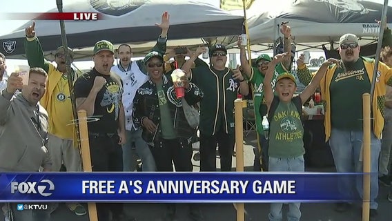 Oakland A's celebrate 50th anniversary with free game