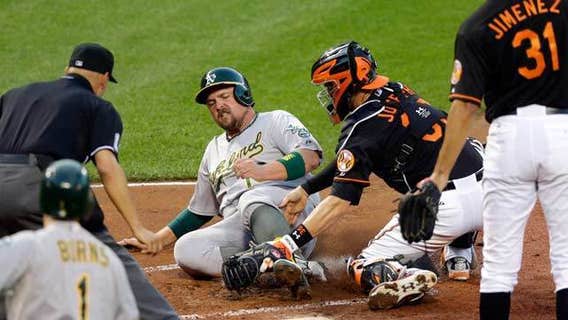 Machado HR in 13th gives Orioles 8-6 win over Athletics