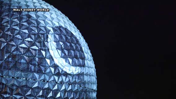 Epcot's Spaceship Earth turns into the Death Star