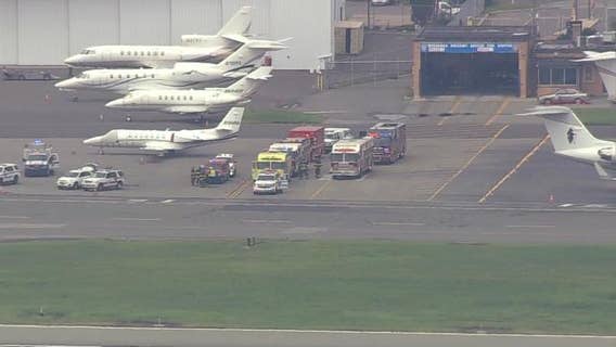 Rapper Post Malone's jet lands safely after 2 tires blow