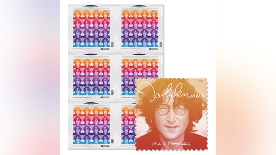 John Lennon commemorative stamp released