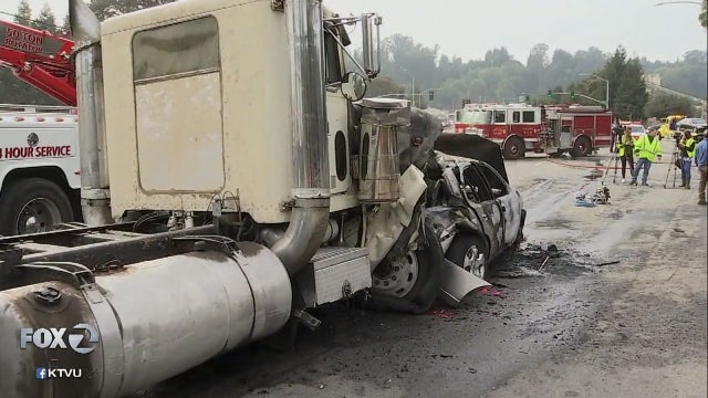 21 vehicles involved in Hwy 1 crash in Santa Cruz