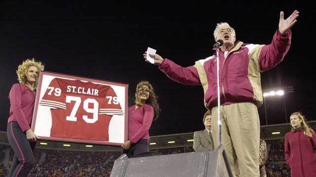 49ers Hall of Famer Bob St. Clair dies at 84