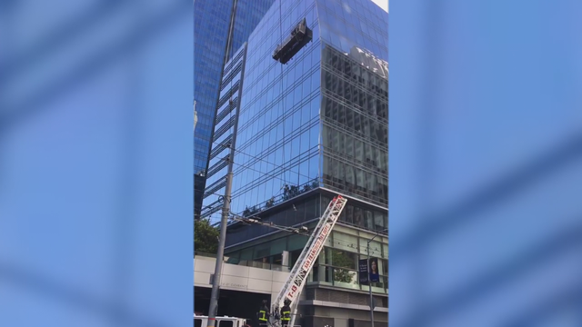 2 window washers stuck 10 stories up Millennium Tower rescued