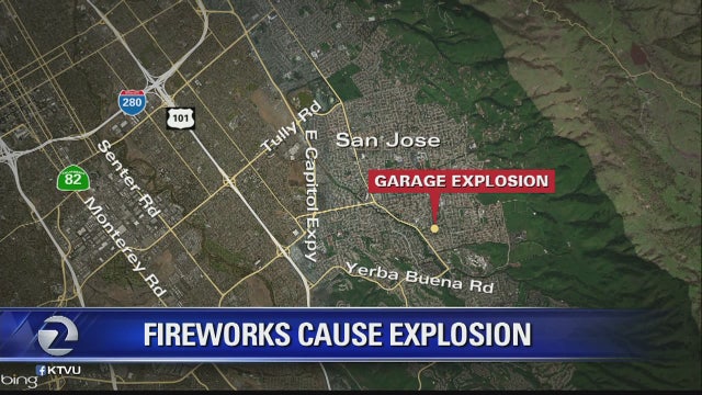 Fireworks found in garage caused explosion, evacuation of San Jose neighborhood
