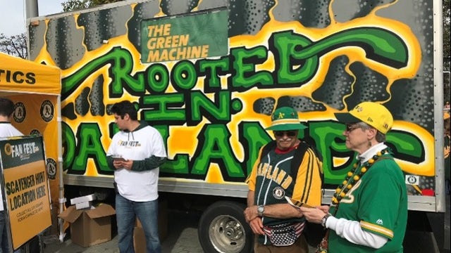 High fives, free food and talk about a new ballpark at Oakland A's FanFest