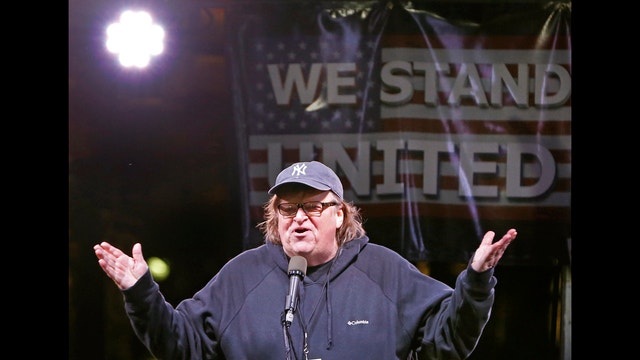 Actors, mayors rally at inauguration eve Trump demonstration