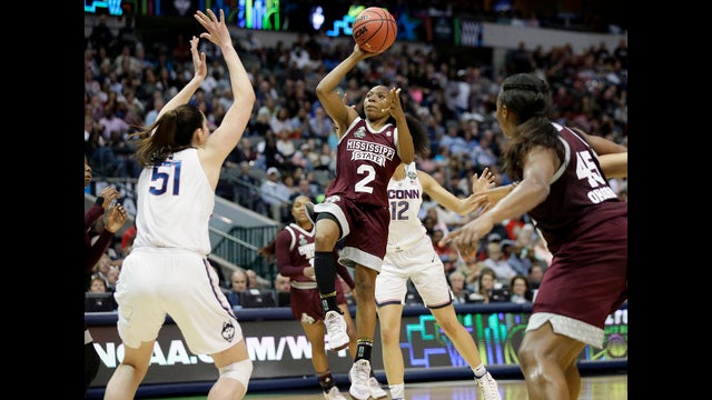 UConn's 111-game winning streak ends, Miss St wins at buzzer