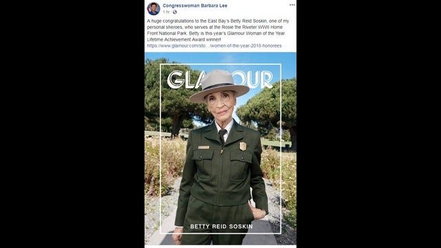 Betty Reid Soskin, Kamala Harris honored as Glamour 'Women of the Year'