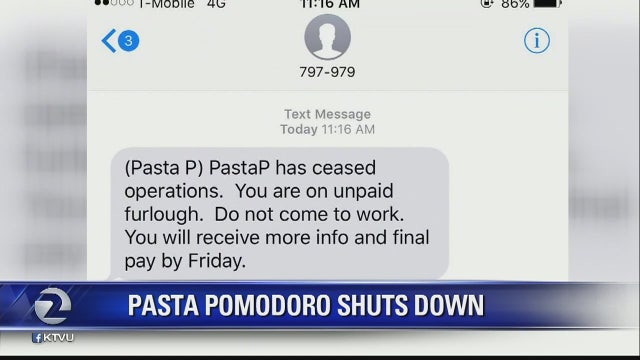 15 Pasta Pomodoros abruptly close, employees notified via text
