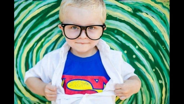 Superhero artwork brings smiles to boy battling cancer