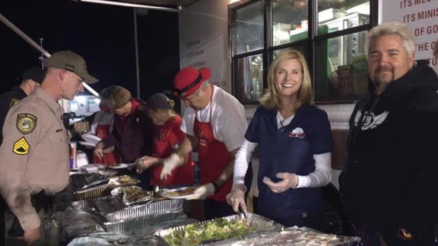 Celebrity chef Guy Fieri serves up meals and kindness to Camp Fire first responders