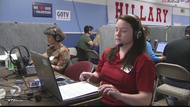 California volunteers vital to Trump and Clinton's national get out the vote efforts