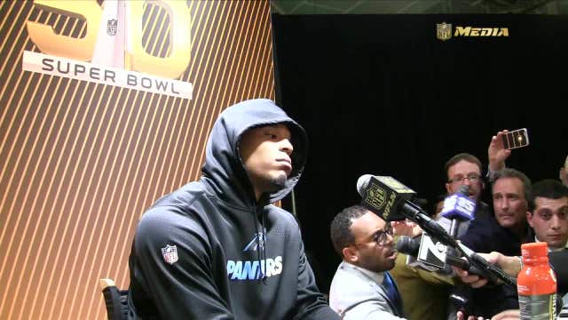 RAW VIDEO: Cam Newton sulks in postgame interview