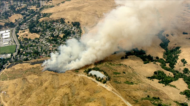 Fire burning along Moraga Road fully contained