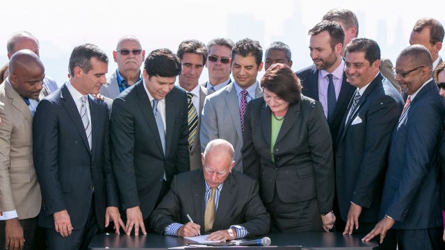 Gov. Jerry Brown signs aggressive climate change bill
