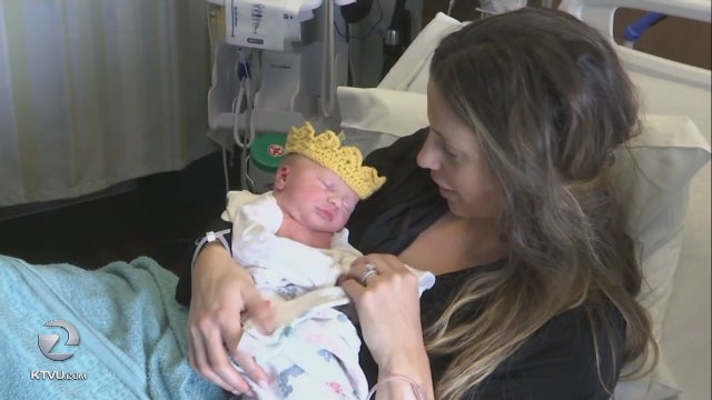 SF hospital 'crowns' its newborns to celebrate arrival of Britain's royal baby