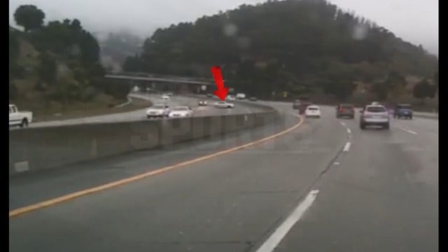 Dash-cam video shows out-of-control car smashing into Warriors star Steph Curry's Porsche in Oakland