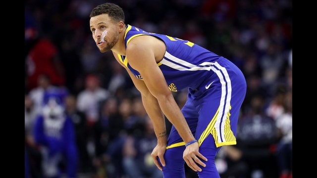 Warriors' Curry has mild to moderate left groin strain