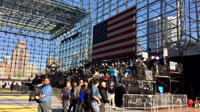 On election night, Hillary Clinton stands under real glass ceiling in NYC