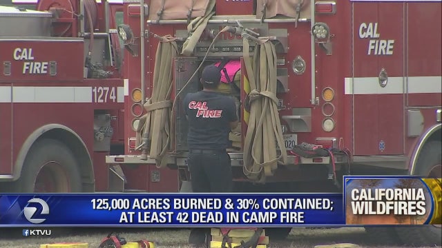 Sheriff: California wildfire's death toll rises to 48