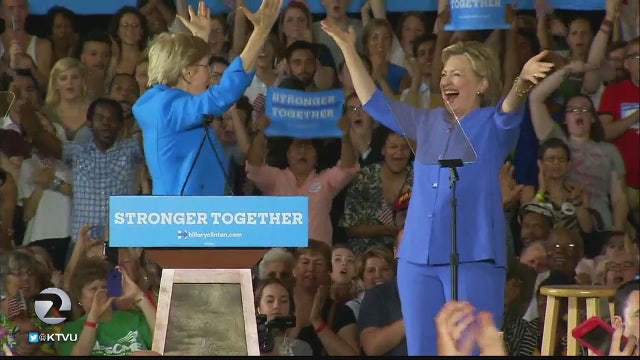 Warren: Clinton can be trusted to fight Donald Trump