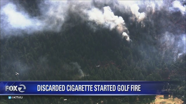 Fire investigators determine Golf Fire caused by discarded cigarette
