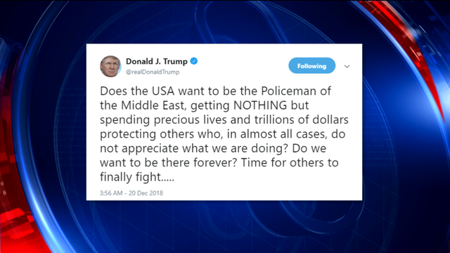 Trump defends decision to pull troops from Syria