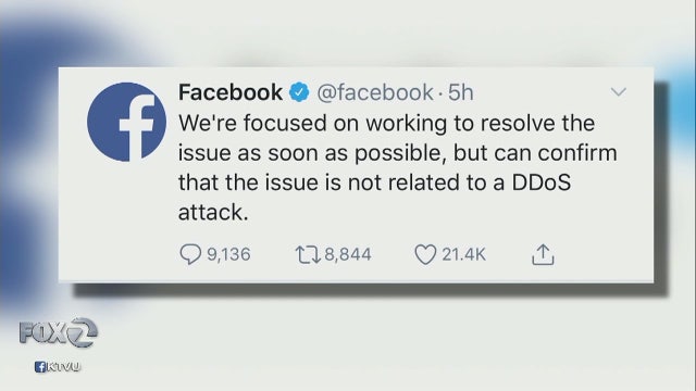 Facebook says 'issue' not a hack