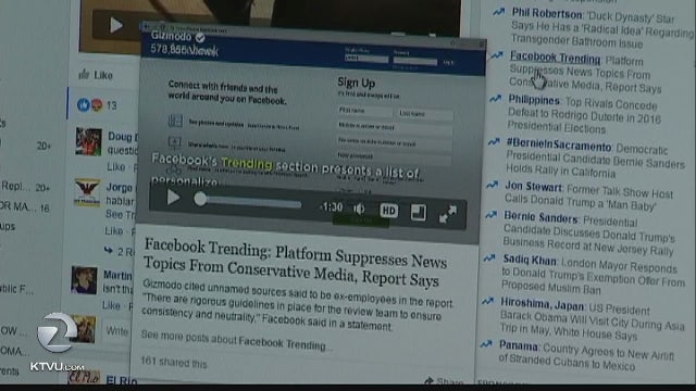 Facebook under fire over claims of trending news item bias