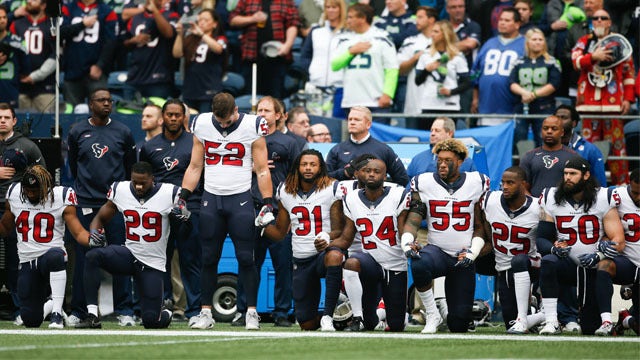 Most Texans kneel during anthem after owner's comments