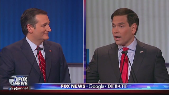 GOP candidates look to make the most of Trump's absence