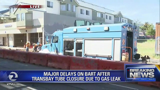 BART service through Transbay Tube resumes following damaged gas line in Oakland