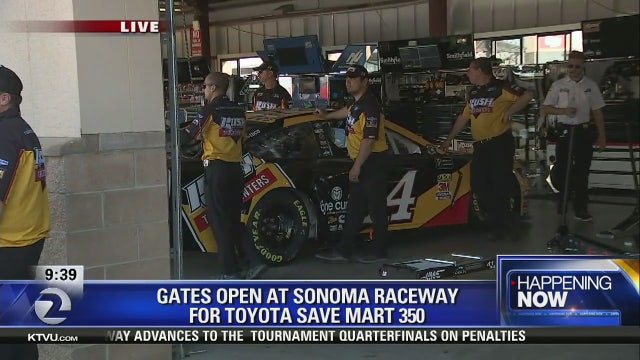 Race day in the wine country for the Toyota/Save Mart 350