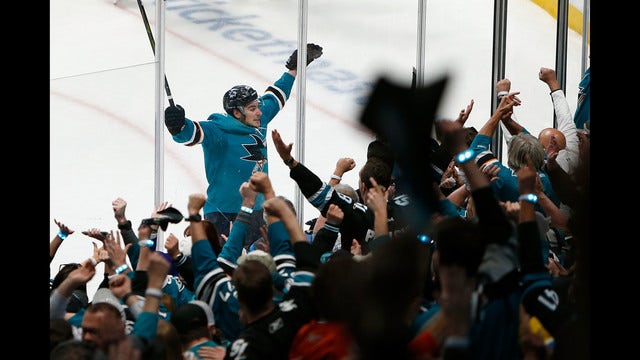 Goodrow's OT goal caps Sharks 5-4 Game 7 win vs. Vegas