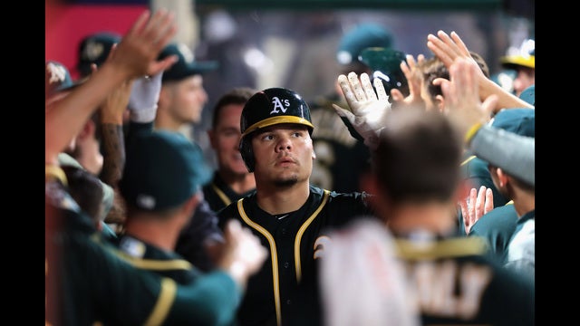 A's catcher pleads guilty to disorderly conduct