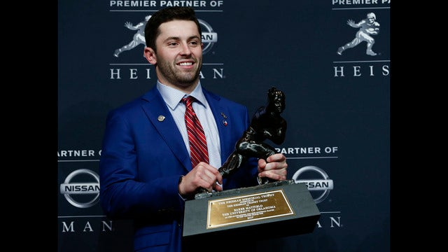 Walk-on to Heisman: Oklahoma's Mayfield wins in landslide