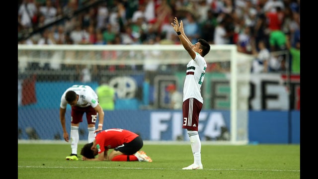 Mexico wins again at World Cup, beats South Korea 2-1