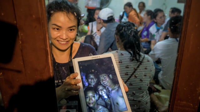 Thai rescuers locate missing boys and coach alive in cave