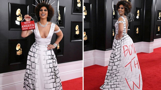 Pro-Trump MAGA merch spotted on the 2019 Grammys Red Carpet