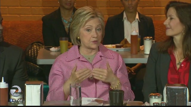 KTVU interviews Hillary Clinton