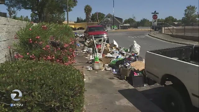 Homeless man's growing trash pile irks San Jose condo residents