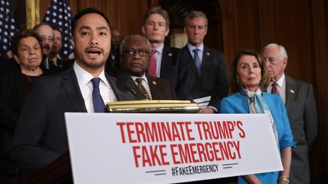 House OKs Democrats' bill blocking Trump emergency on wall