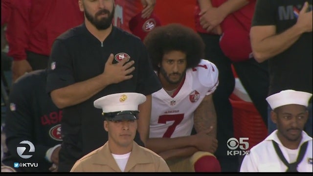CBS reporter clarifies report that Kaepernick would stand during anthem