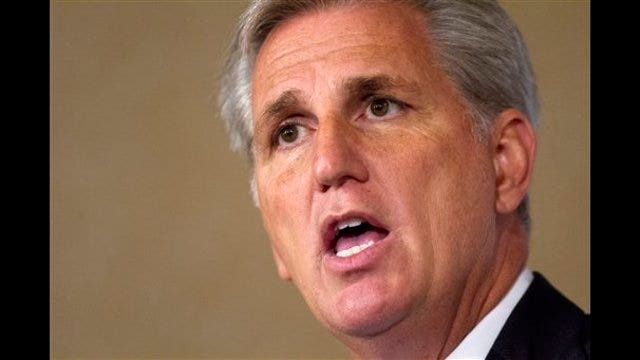 Majority Leader Kevin McCarthy of California announces his candidacy for House Speaker