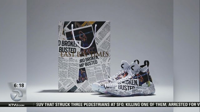 Klay Thompson's new kicks feature newspaper print, passion for local news