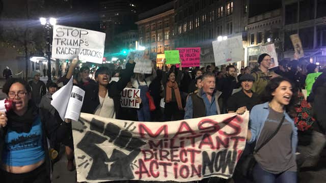 Protests and rallies continue across the Bay Area Saturday night