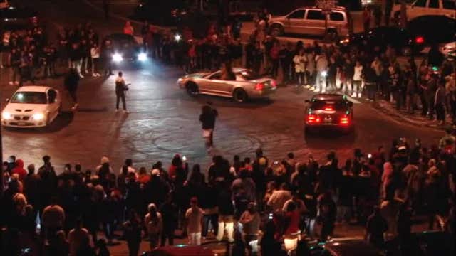 SFPD investigating shooting during sideshow involving 100 vehicles