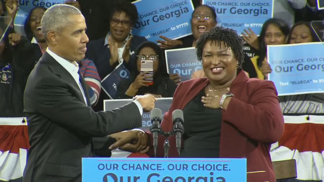Obama campaigns for Stacey Abrams in Atlanta